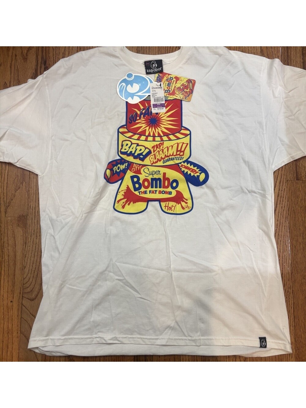 Kid Robot Fat Cap Series 3 Mens T Shirt Sz XXL BNWT White new!